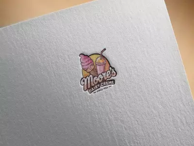 شعار محل ice cream