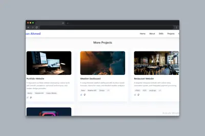 موقع بورتفوليو عصري لعرض مشاريعك بشكل جذاب – Professional Portfolio Website