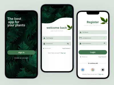 تصميم واجهات تسجيل الدخول والحساب – Authentication UI Screens