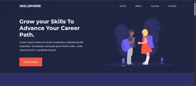 "موقع تعليمي تفاعلي– SkillSphere"