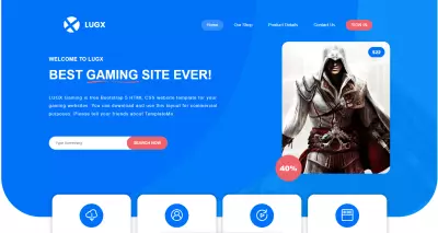 تصميم واجهة موقع ترويجي لمنتج أو خدمة باستخدام HTML, CSS, JavaScript