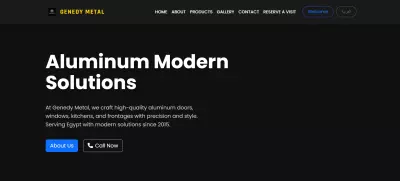 Custom Web Platform for Genedy Metal – Product Showcase & Reservations with admin dashboard
