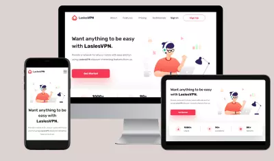 صفحة هبوط احترافية لخدمة VPN