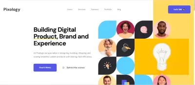 pixology landing page