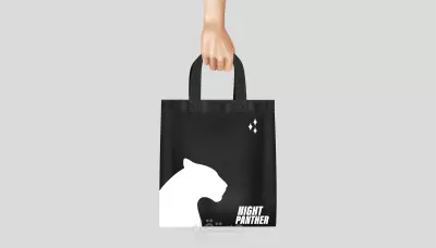 تصميم شعار و هوية بصرية لعلامة تجارية تسمى Nioght Panther