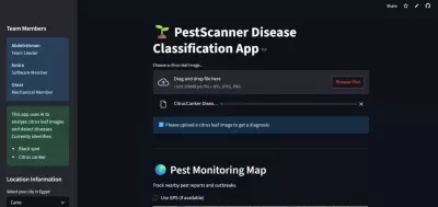 Pest Scanner Classificaiton App for Cirtron Disease With Technical Support