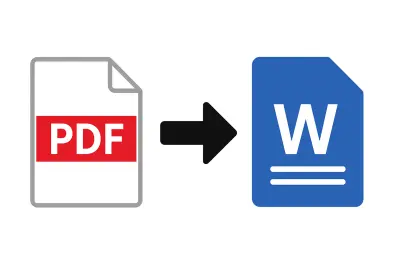 تحويل ملف pdf الي word