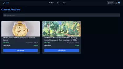 نظام مزادات متكامل للويب والموبايل – S&D