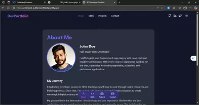 Interactive 3D Web Developer Portfolio