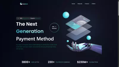 Modern designed Landing Page For Bank - صفحة هبوط عصرية