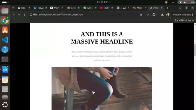 Project Showcase Web Page – HTML/CSS Design