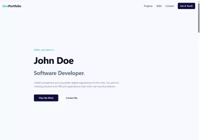 template of portfolio
