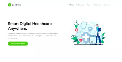 Landing Page احترافية لخدمات طبية – تصميم حديث ومتجاوب