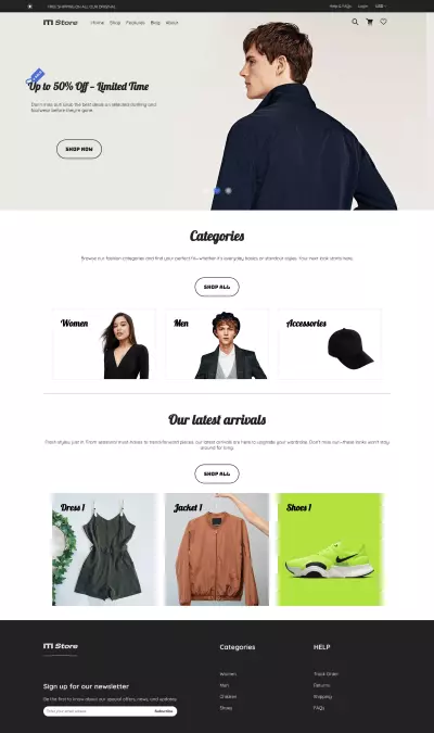 متجر إلكتروني (E-Commerce) بتصميم عصري باستخدام HTML, CSS, وJavaScript