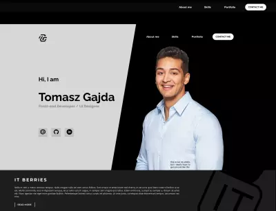 موقع شخصي (Portfolio) حديث ومتجاوبHTML5-CSS3-Bootstrab-js