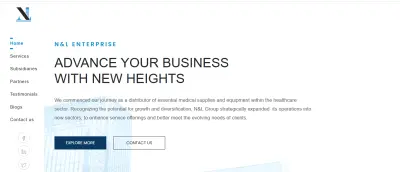 N&L — Modern Landing Page Design