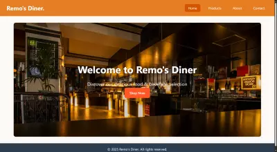 تصميم وتكويد متجر طعام باستخدام HTML وCSS