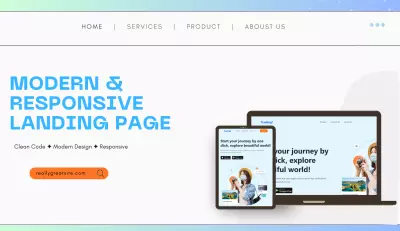 تصميم Landing Page احترافية متجاوبة بأحدث التقنيات