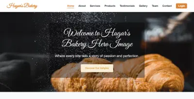 My Bakery موقع تعريفي لمخبز بسيط