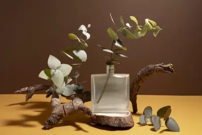 تصميم إعلان لعطور رجالية بأسلوب أنيق وجذاب