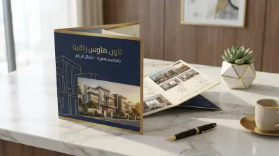 مشروع وحدات سكنية ( تاون هاوس)  بروشور تسويقي احترافي لبيع الوحدات السكنية