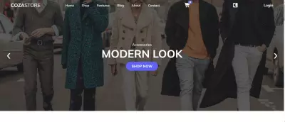 متجر إلكتروني (E-Commerce) بتصميم عصري باستخدام HTML, CSS, وJavaScript