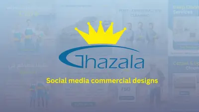 Social Media Designs for Ghazala Cleaning company – تصميمات احترافية لشركة " غزالة " لخدمات التنظيف