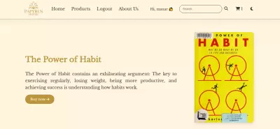 RaReads Bookstore UI