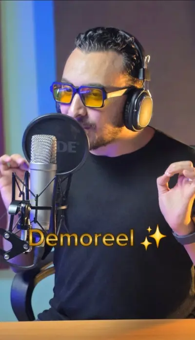 الديمو الاحترافي للتعليق الصوتي بالفصحى و اللهجة الخليجية و المصرية العامية و اللغة الانجليزية