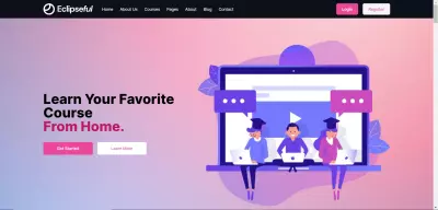 Eclipseful Learning Platform تصميم موقع تعليم الكترونى