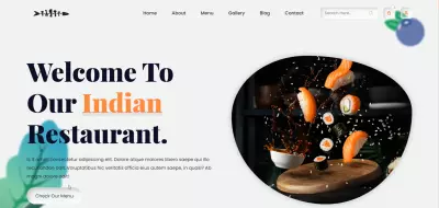 صفحه restourant site