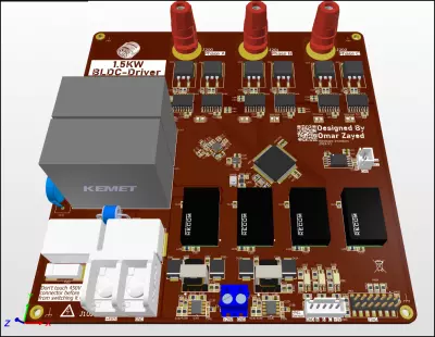 تصميم دائرة تغذية لمحرك تيار مستمر بدون فرش 1.5KW BLDC Driver