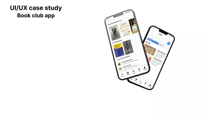 Book club app mobile UI/UX