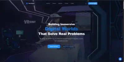 SnovaVerse – موقع شركة متخصصة في تقنيات الواقع الافتراضي والميتافيرس