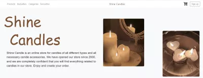 ShineCandles E-commerce Website