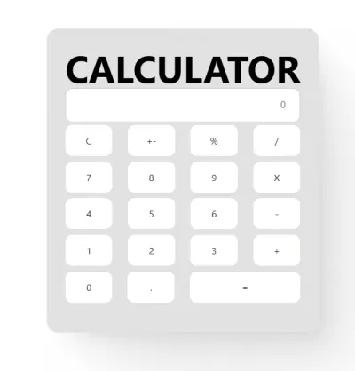 بروجيكت آلة حاسبة Calculator بسيط