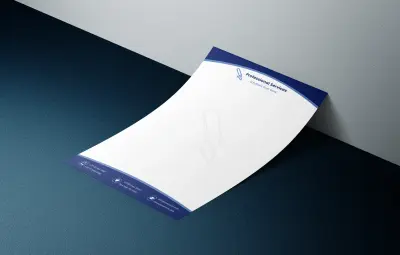 ورق مراسلات رسمي بتصميم أنيق ومتناسق مع شعارك