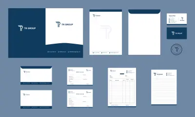 نماذج تصميم هويات بصرية احترافية لبراندات مختلفة
