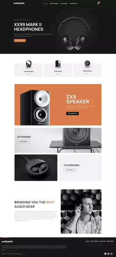 Audiophile Ecommerce App