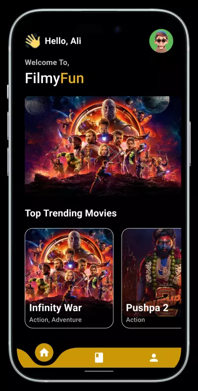 Filmy Fun Movie Booking App - تطبيق حجز افلام غير متعدد السينمات