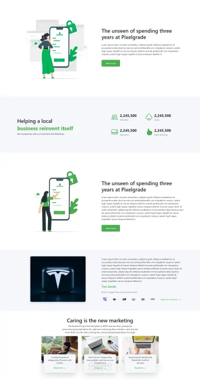 تصميم صفحة هبوط