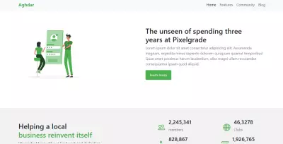 تصميم وتطوير صفحة كمعرض أعمال Landing Page