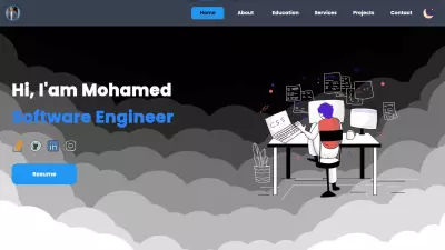 إنشاء موقع بورتفوليو شخصي مع إضافات JavaScript