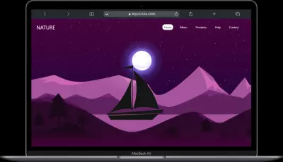 تصميم واجهة اماميه لموقع ب interactive animation باستخدام html ,css , js
