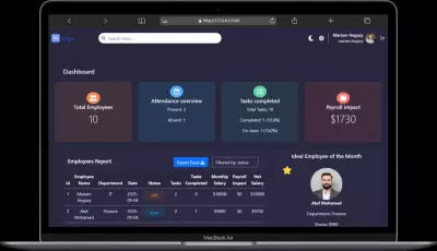HR Dashboard – لوحة متابعة الموظفين والمهام