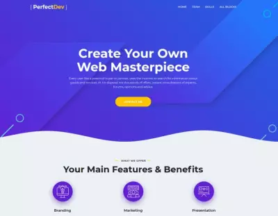 تصميم وتطوير Landing Page احترافية لشركة تقنية ناشئة