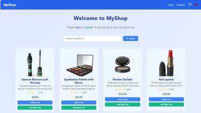 تطوير تطبيق متجر إلكتروني باستخدام React وRedux بواجهة عصرية متجاوبة