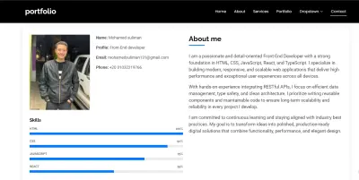 تصميم موقع ويب احترافي لعرض أعمالك وبروتوفليو شخصي