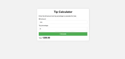 Tip Calculator | حاسبة الإكرامية الذكية