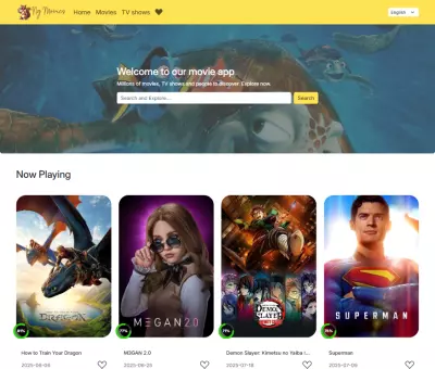 موقع NG Movies – تطبيق أفلام باستخدام Angular وTMDb API